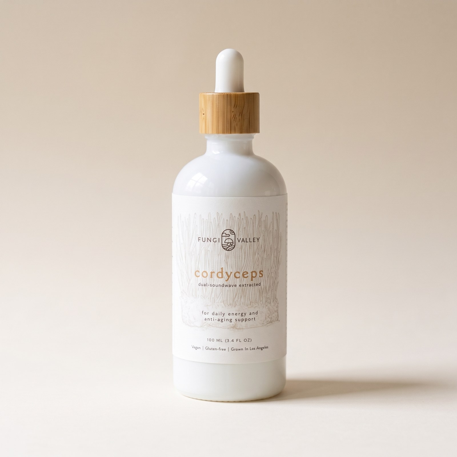 Fungi Valley Cordyceps dual extract tincture, 100 ml bottle
