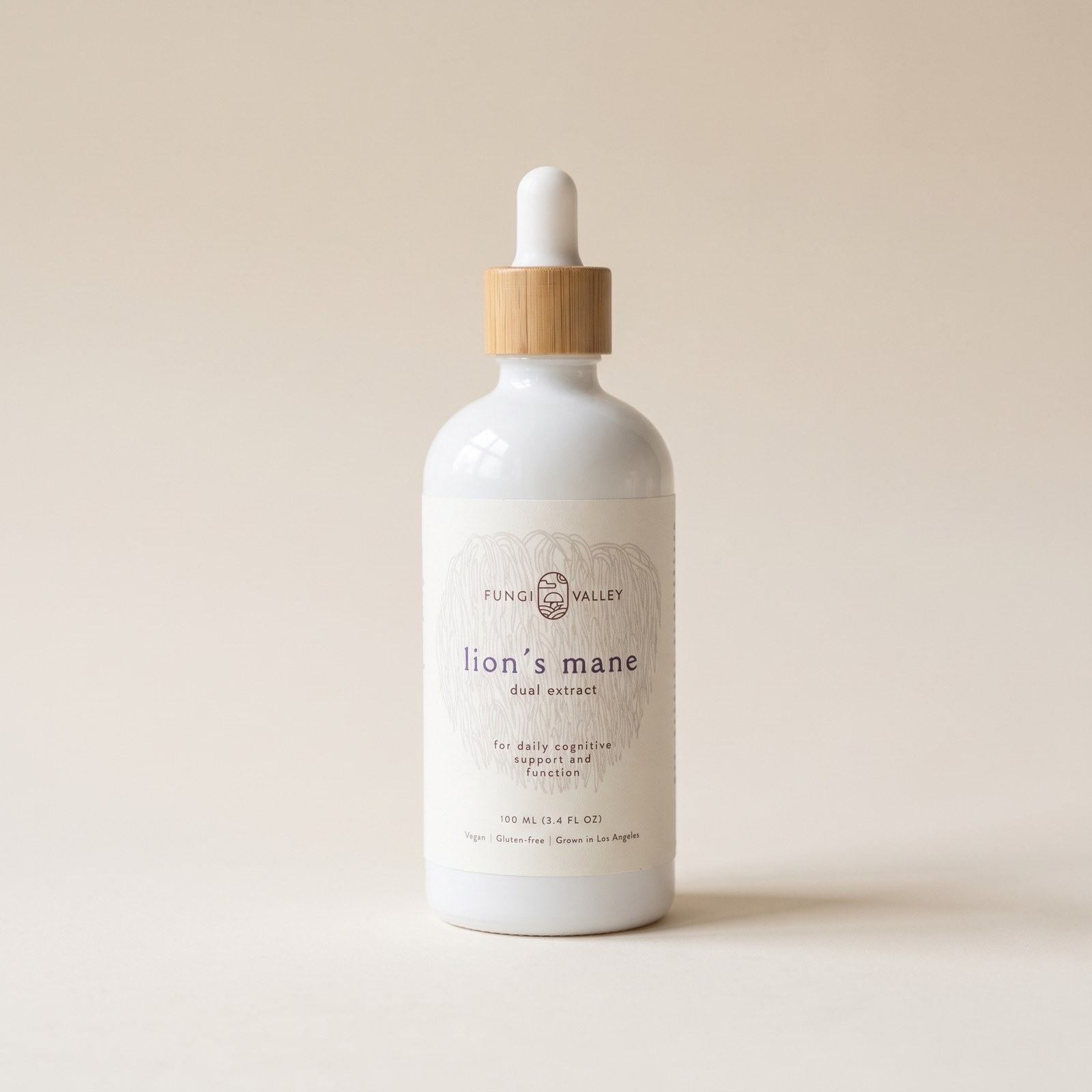 Fungi Valley Lion's Mane dual extract tincture, 100 ml bottle