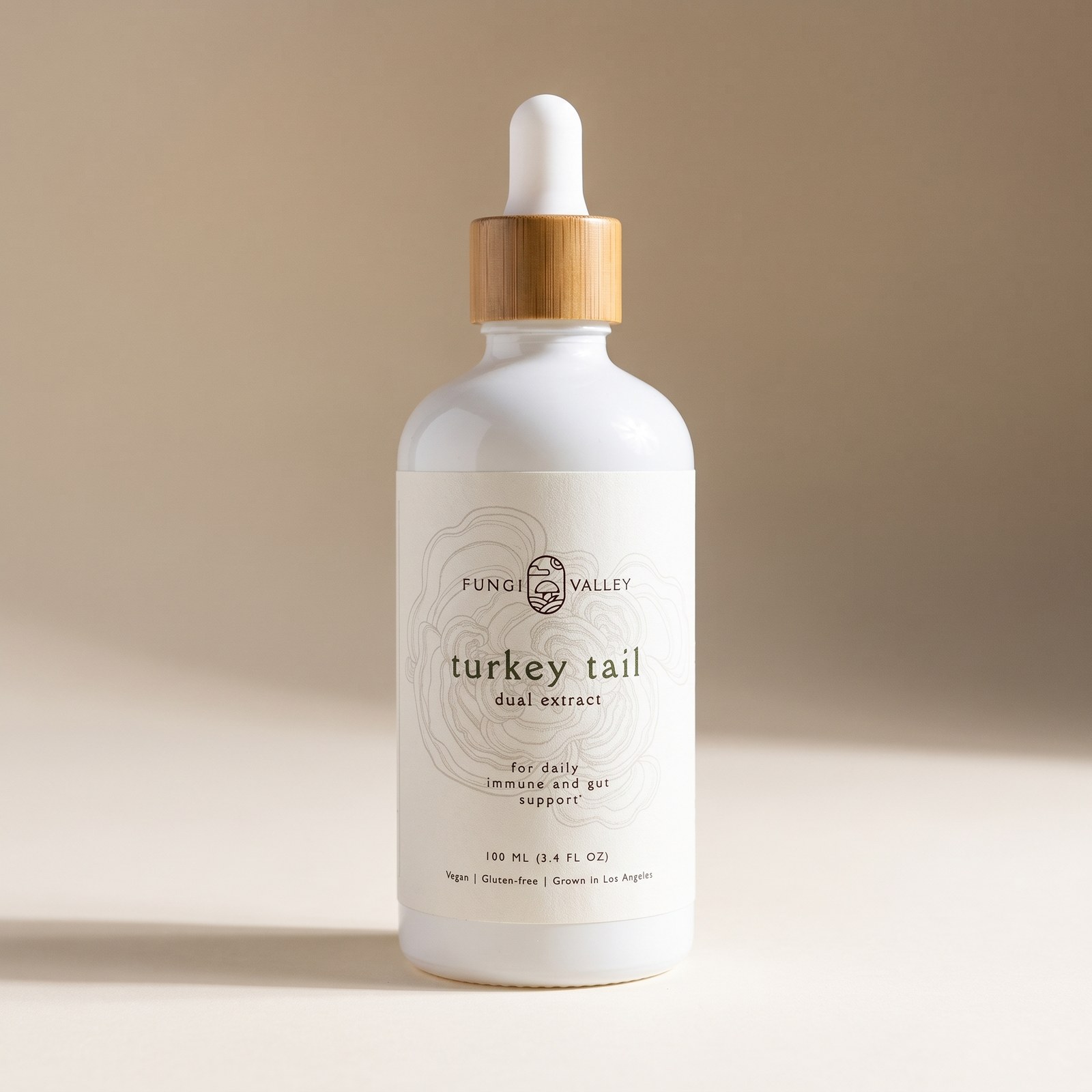 Fungi Valley Turkey Tail dual extract tincture, 100 ml bottle